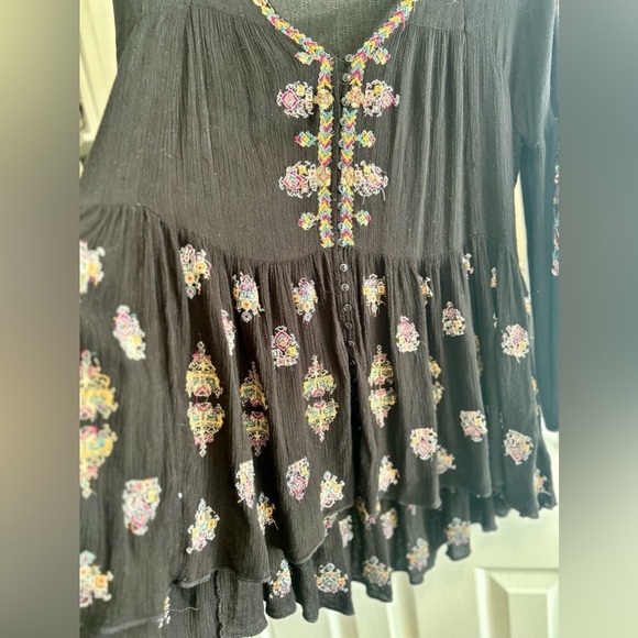Free People Arianna Embroidered Shirt Dress - Picture 6 of 14